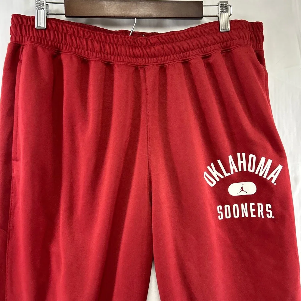 Jordan Oklahoma Sooners OU Sweatpants Mens 2XL Red Joggers DD6372-698